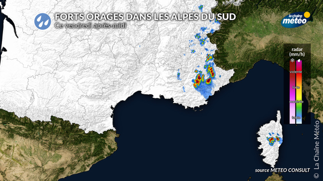Forts orages dans les Alpes du Sud Actualités France