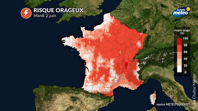 Orages mardi Actualités France