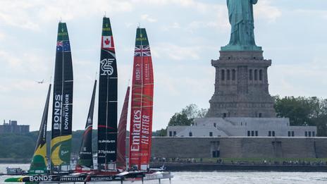 SailGP à New York : les Flying Roos signent une 3e victoire de suite au bout du suspense