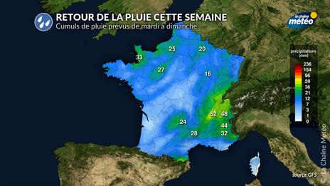 Retour de la pluie cette semaine : un répit bienvenu pour les sols asséchés et la végétation