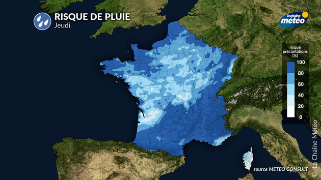 Risque de pluie jeudi Actualités France