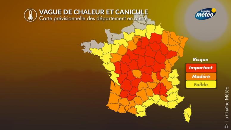 Canicule : le risque d'alerte se confirme à partir du milieu de semaine
