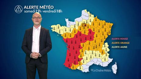 Alerte canicule intense et durable et forts orages à l'est ce samedi