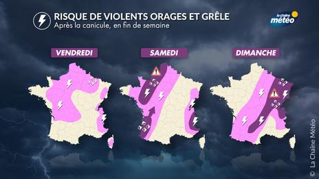 Choc thermique : vers de violents orages ce week-end