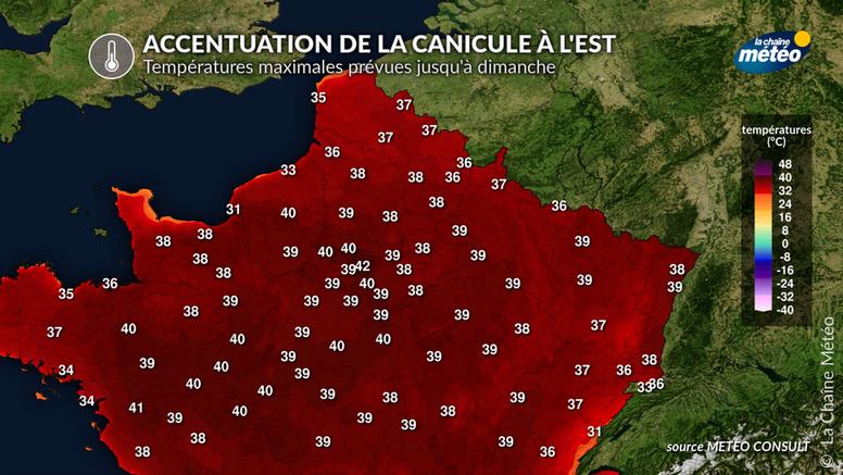 Canicule : la fin se profile à l’ouest, mais elle se renforce à l’est
