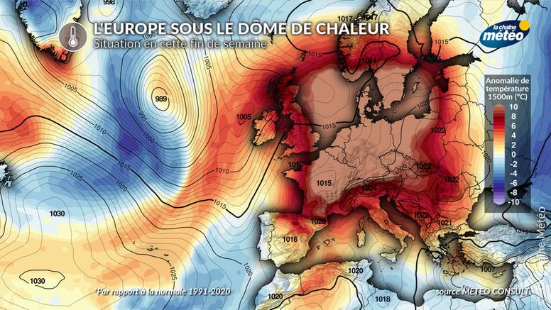 Canicule : records historiques de températures en Europe