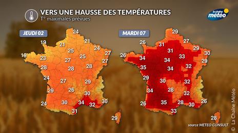Vers une nouvelle vague de chaleur ou une canicule la semaine prochaine ?