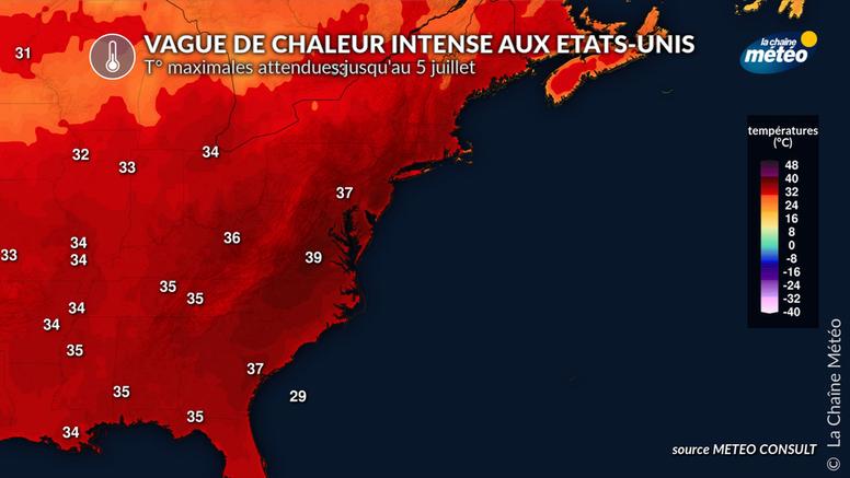 États-Unis : une vague de chaleur exceptionnelle va frapper la côte Est du pays