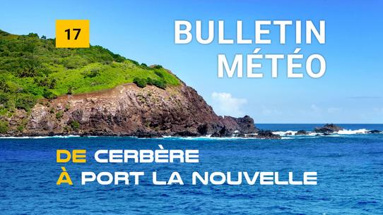 Weather bulletin for the coastal area from Cerbère to Port la Nouvelle