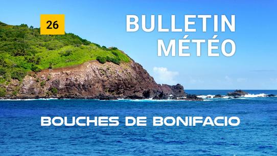 Weather bulletin for the coastal area bouches de Bonifacio