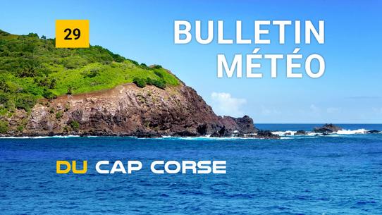 Weather bulletin for the coastal area cap Corse