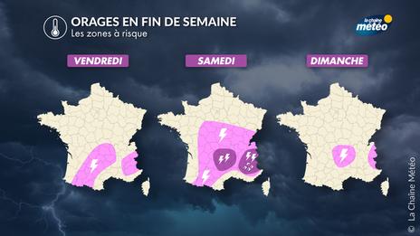 Canicule en France : des orages localement violents attendus ce week-end