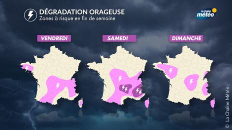 Canicule en France : des orages localement violents attendus ce week-end