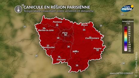 Canicule en Ile-de-France : alerte rouge, nuits suffocantes et