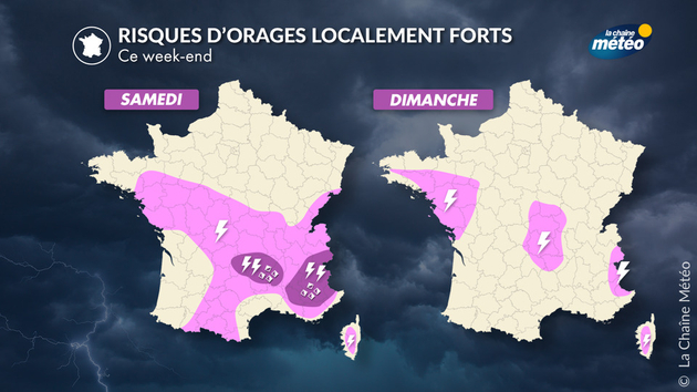 Orages prévus ce week-end Actualités France