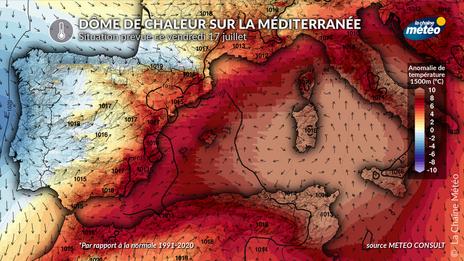 Dôme de chaleur au Maghreb : jusqu’à 48°C et une chaleur extrême jusqu’en Méditerranée