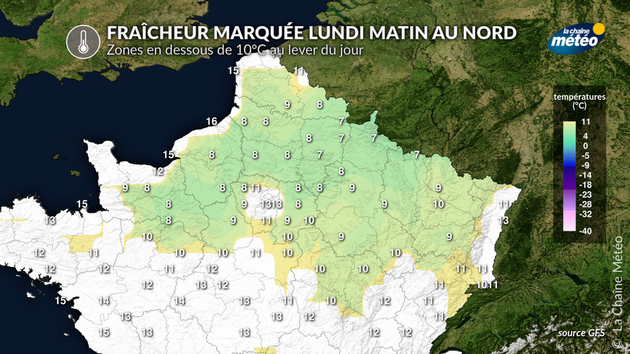 Fraîcheur lundi matin Actualités France