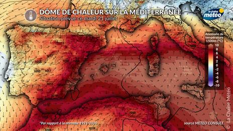 Canicule intense en Méditerranée : près de 50°C et des incendies hors de contrôle en Espagne