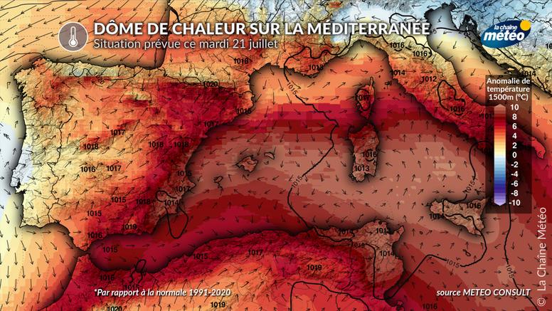 Canicule intense en Méditerranée : près de 50°C et des incendies hors de contrôle en Espagne