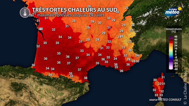 Très fortes chaleurs au sud Actualités France