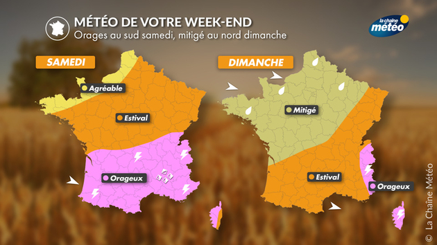 Un week-end très contrasté entre samedi et dimanche Actualités France