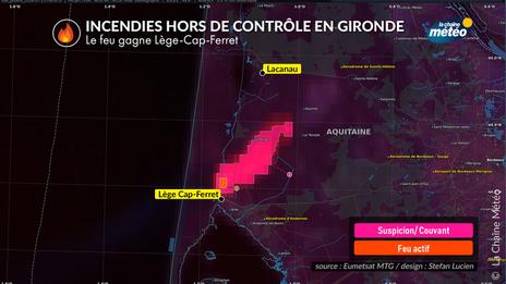 Incendies en Gironde : plus de 3 000 hectares brûlés et 20 000 personnes évacuées