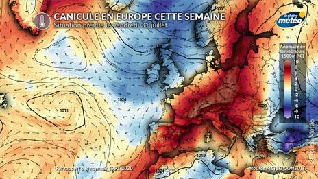 Canicule en Europe : jusqu'à 43°C en Espagne et en Italie, les Balkans sous une chaleur extrême durable