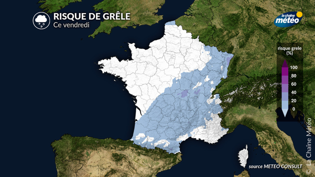 Risque de grêle ce vendredi Actualités France