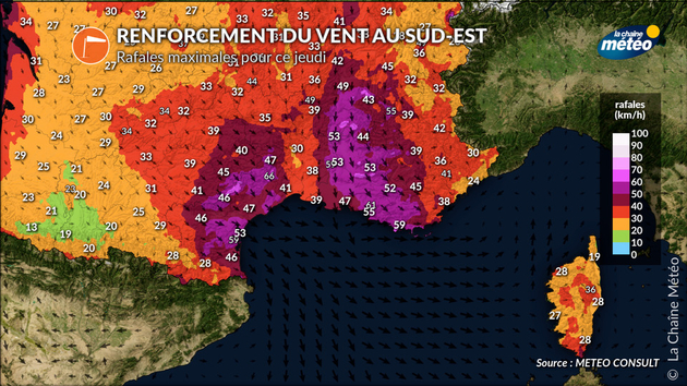 Mistral et tramontane souffleront jeudi et vendredi au sud-est Actualités France