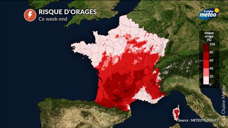 Orages ce week-end : les régions à risque avant le retour de la canicule