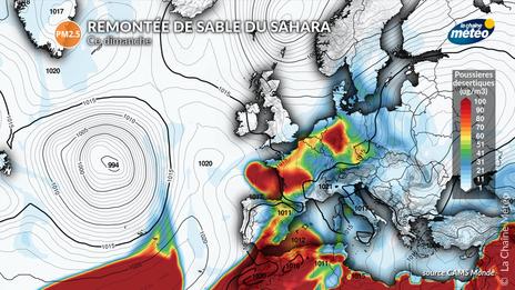 Remontée des sables du Sahara : la France touchée ce week-end