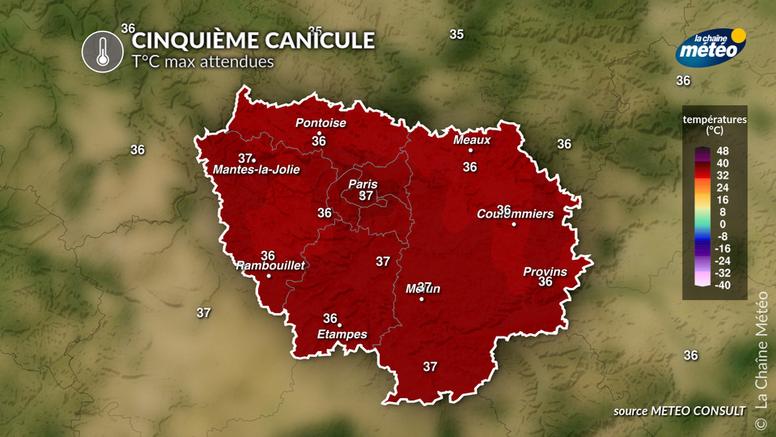 Canicule : Paris et l'Île-de-France au cœur de l'épisode avec jusqu'à 38°C