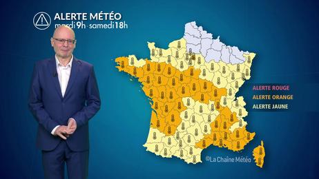 Canicule en progression, jusqu'à 40°C