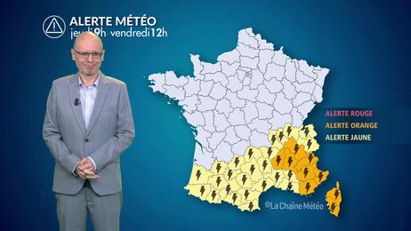 Violents orages au sud-est jusqu'à vendredi