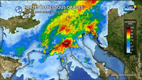 Orages violents : après le sud-est de la France, l’Italie sous la menace vendredi