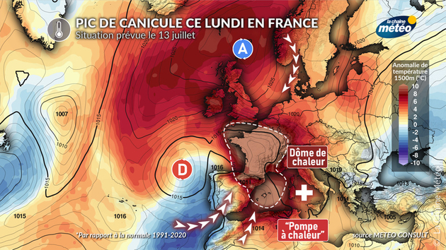 Situation de canicule mi-juillet en France Actualités France