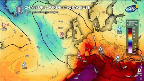 Une chaleur lourde et orageuse la semaine prochaine