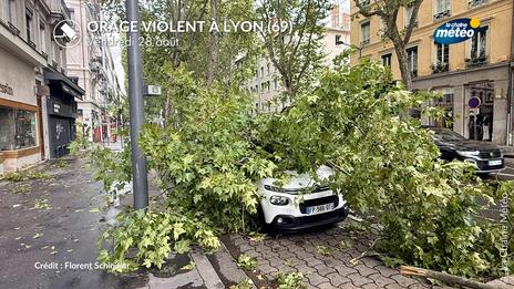 Bilan des orages violents : grêle de 8 cm dans le Doubs, rafale à 142 km/h en Seine-et-Marne et pluies intenses