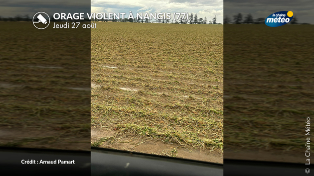 Orage violent à Nangis (77) Actualités France