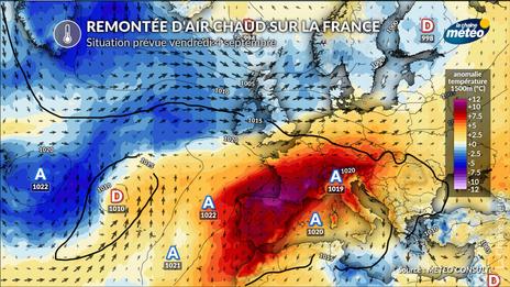 Fortes chaleurs en fin de semaine : plus de 35°C prévus dans le sud-ouest