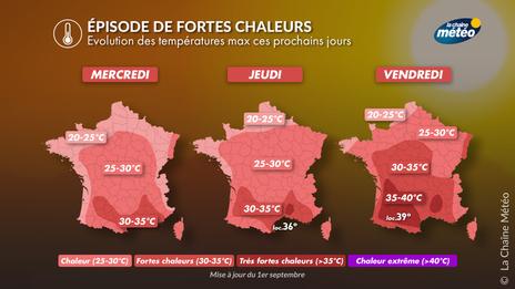 Épisode de chaleur : de fortes disparités entre le nord et le sud en fin de semaine