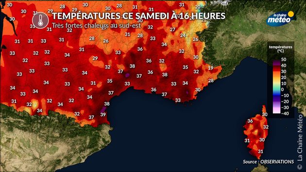 Très fortes chaleurs au sud-est Actualités France