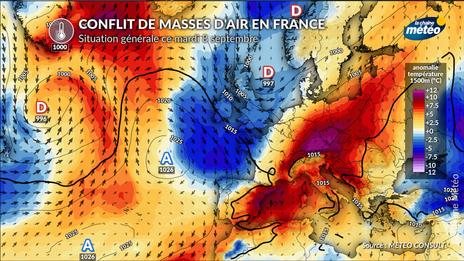 Fin de l'épisode de chaleur : des orages parfois forts entre mardi soir et mercredi