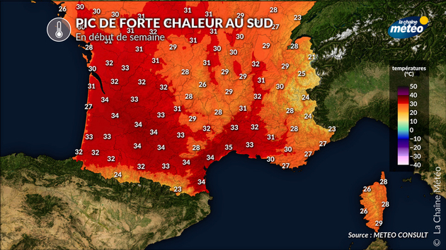 Pic de forte chaleur Actualités France
