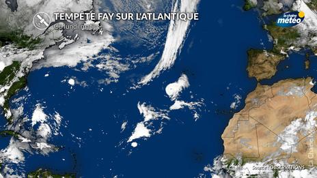 Atlantique : La tempête Fay se produit près des Açores ce lundi