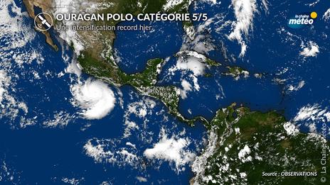 Ouragan Polo : un monstre de catégorie 5 au large du Mexique