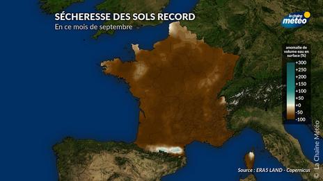 Sécheresse en France : les sols n’ont jamais été aussi secs en septembre