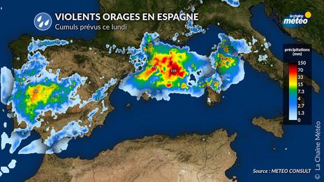 Espagne : alerte rouge aux pluies torrentielles, de nouvelles inondations ce lundi en Catalogne