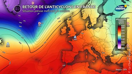 Une brève amélioration pluvieuse avant le retour de l’anticyclone en France