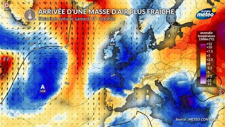 Chute des températures : retour de la fraîcheur pour le début des vacances de Toussaint